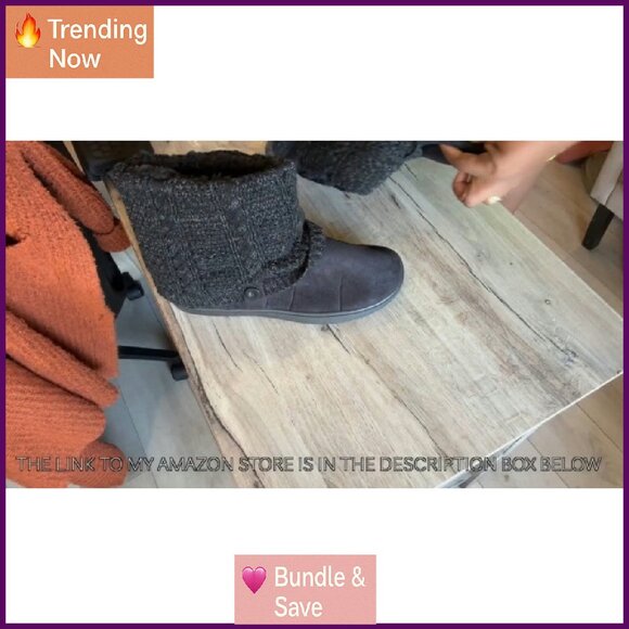 Women's Fuzzy Memory Foam Slipper Boots Ankle House Shoes - Picture 8 of 8